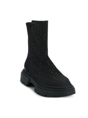 Dkny Women's Fleming Block Heel Winter Booties Black Size 10